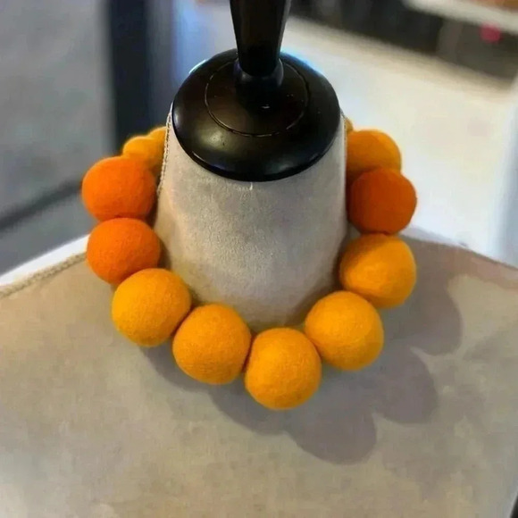 Handmade Jewelry - UNIQUE handmade wool necklace and bracelet. Smoke free home.